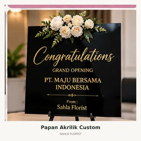 Papan Bunga Akrilik Sukamara